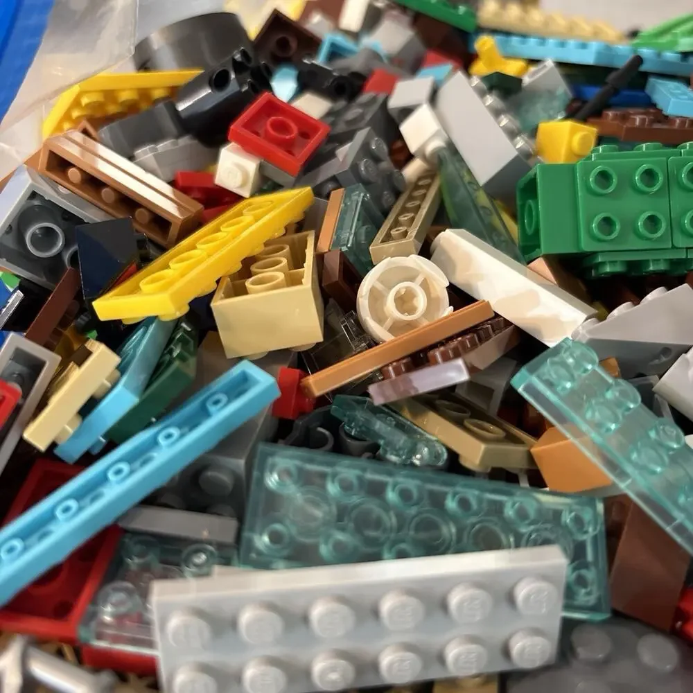 Mini Lego Bulk Lot - Over 3 Pound of Assorted Colors & Sizes Building Baseplate